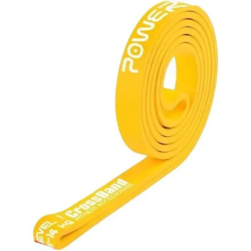 Еспандер-петля PowerPlay 4115 Power Band (гумка для фітнесу і кроссфіту) Light Жовта (5-14kg) (PP_4115_Yellow_(5-14 kg)) - фото 1