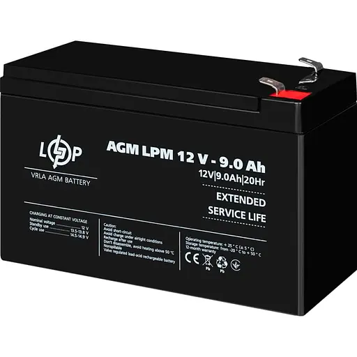 Аккумулятор LogicPower AGM 12V/9Ah/108Wh (3866) [109164] - фото 3