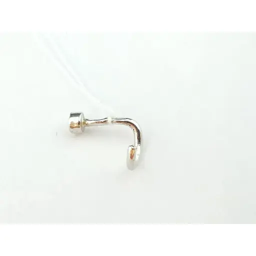 Серебряная серьга-пирсинг в нос Ирий. 6012 - фото 2