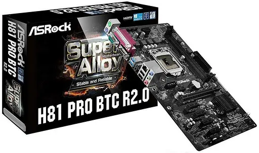 Материнская плата ASRock H81 PRO BTC r2.0 - Class A Б/У - фото 3