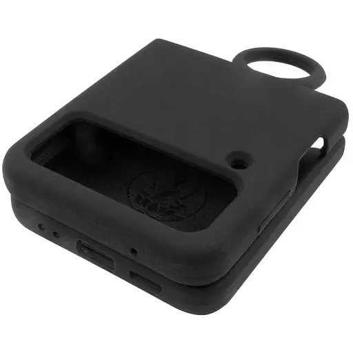 Чехол Foldables Silicone Cover Lakshmi AAA для Samsung Galaxy Z Flip4 Черный / Black - фото 4