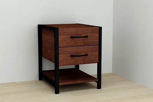 Тумба универсальная Ferrum-decor Вивьен 2/1 50x41x40 черный ДСП Венге 16мм (FRD-106191) - фото 5