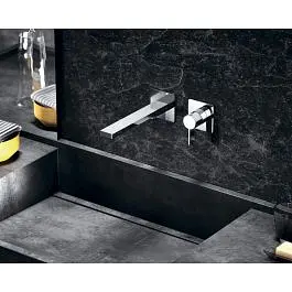 Змішувач для раковини настінний Paffoni Rock вилив 240 мм chrome RO106CR70, Хром - фото 2