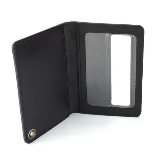 Обложка на удостоверение МВС Украины кожаная черная - фото 3