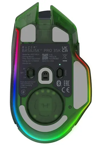 Миша Razer Basilisk V3 PRO Wireless 35K Phantom Green (RZ01-05240300-R3G1) - фото 5