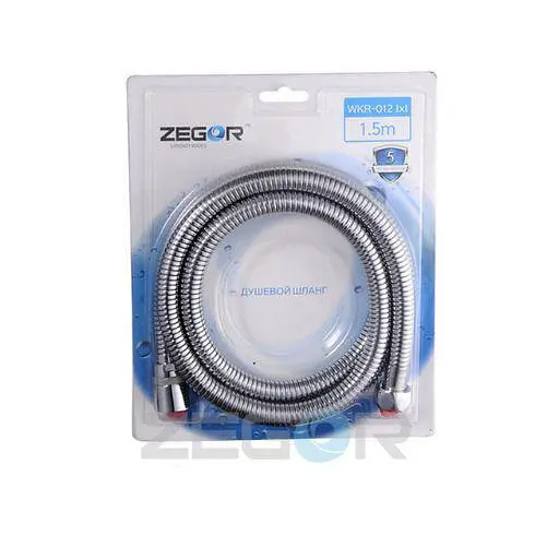 Шланг для душа Zegor WKR-012 IхI растяжной 1.5 м люкс 360° 30412 - фото 1