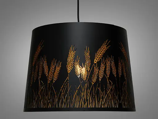 Сучасний світильник підвіс в стилі Лофт "Поле", чорний - фото 2