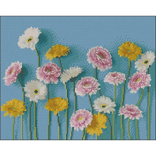 Алмазная мозаика Strateg ПРЕМИУМ Цветочная галерея без подрамника размером 40х50 см (ZAV4050-3) - фото 1