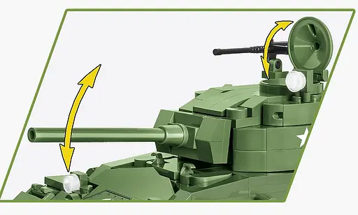 Конструктор COBI-2543 Американський танк M24 Chaffee 1:35 (590 деталей) - фото 4