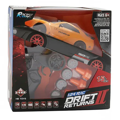 Радіокерована Дрифт-машина SC 16 A 04, 4х4, Масштаб 1:16, Швидкість 18+ км/год, Парогенератор, Акум. 7.4V, Чорна - фото 2