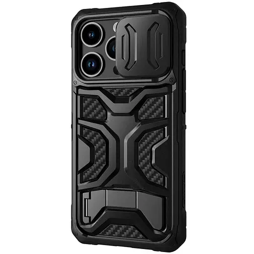Чехол TPU+PC Nillkin CamShield Adventurer Pro шторка на камеру для Apple iPhone 14 Pro Max 6.7 Armor Black