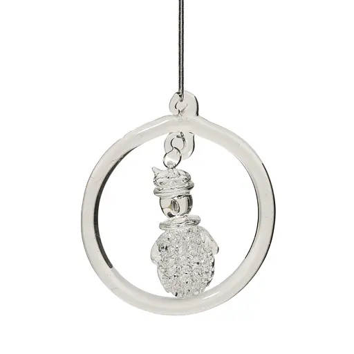 Елочное украшение "Снеговик в шаре" Ø8,5*9см, YQ1461497 - фото 2