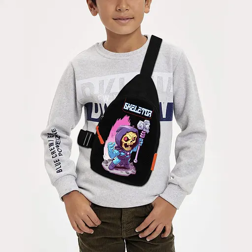 Сумка через плече дитяча Скелетор 29х17 см сумка слінг для хлопчика (02309)