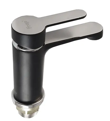 Смеситель для умывальника гайка черный/хром Ø35 Frap 1/10 F1042 Черный матовый - фото 1