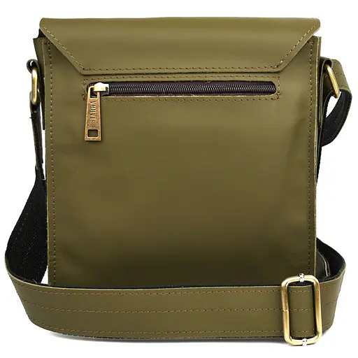 Чоловіча шкіряна сумка через плече TARWA 26х22х6 см sum0028327 - фото 6