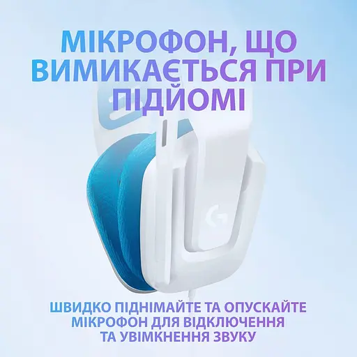 Игровая гарнитура Logitech G335 Wired Gaming Headset White (981-001018) - фото 5