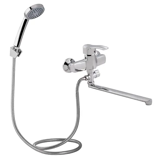 Смеситель для ванны Lidz Anny 005C2 с поворотным изливом (c душевым гарнитуром) (k40) LDANN005C2CRM35102 Chrome - фото 1