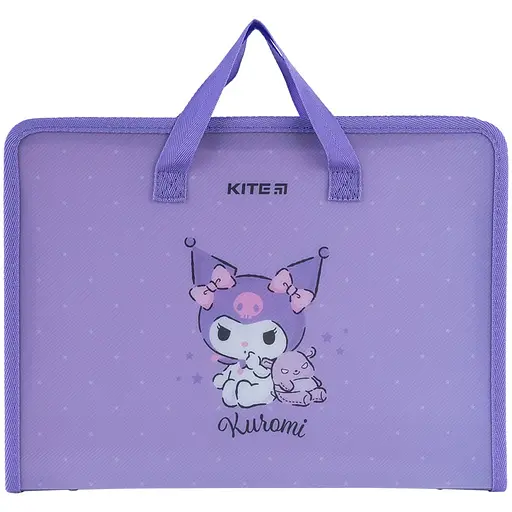 Папка-портфель Kite Kuromi на молнии A4 (HK24-202) - фото 1