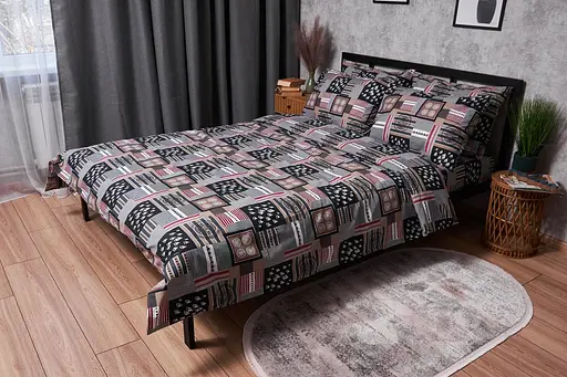 Комплект постельного белья Moon&Star Бязь Gold Люкс Nautical King Size 220x240 наволочки 2х40х60 - фото 1