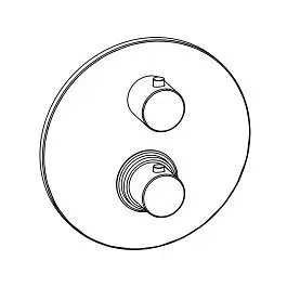 Термостат для душа на 2 потребителя Paffoni Light brushed copper LIQ018RMSP, Бронза - фото 3