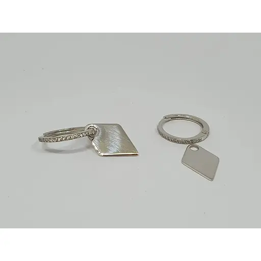 Серебряные серьги Qvaliz 2 в 1. 90201299 - фото 2