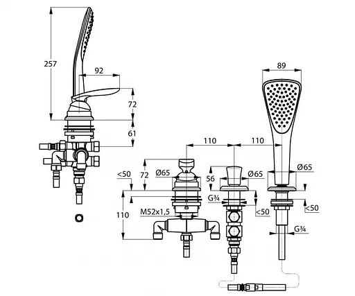 Смеситель для ванны Kludi Balance 524480575 - фото 2