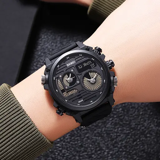 Наручний годинник чоловічий 2202PBK Black Skmei acs0030149 - фото 4