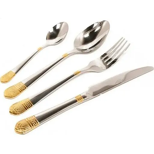Набор столовых приборов Versace 72 EL LV-9723 на 12 персон в подарочном чемодане 72 предмета - фото 1