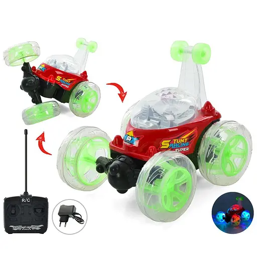 Машина-перевертыш на радиоуправлении, пульт управления, 9802