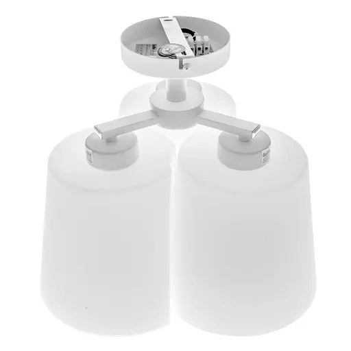 Люстра стельова Brille в спальню E27 60W WH (BR-01458C/3) - фото 3