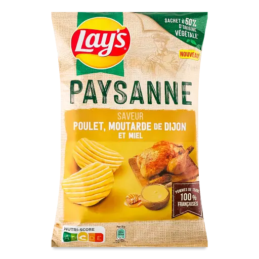 Чипси Lay's Paysanne зі смаком курки з медом та діжонською гірчицею 120 г