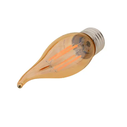 Лампа Brille LED E27, 6W WW C35-T COG матове золото 220 В