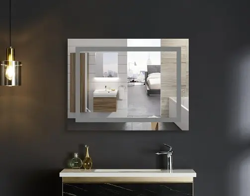 Дзеркало Mixxus WARM MR12-70x50-REVERSE з LED Touch, Anti-fog, димером, регулюванням яскравості (MI6670) - фото 4