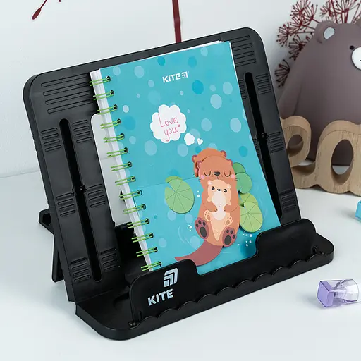 Подставка для книг Kite пластиковая черная (K25-330-1) - фото 4