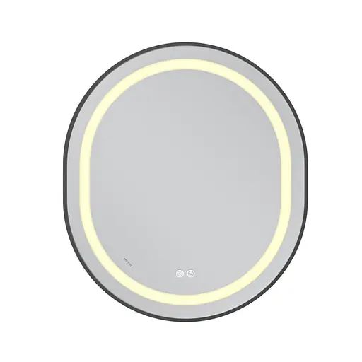 Зеркало Mixxus Premium Ellipse MV05-80x70-Reverse Black MP6646, Черный - фото 2