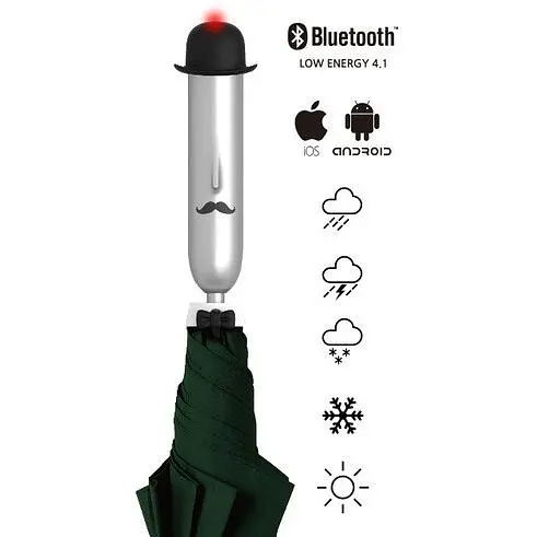 Умный смарт-зонтик Opus One Smart Umbrella Green - фото 5