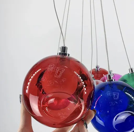 Яскравий світильник Восса Multicolor на 9 кольорових плафонів Line.F AA 225/9 - фото 6