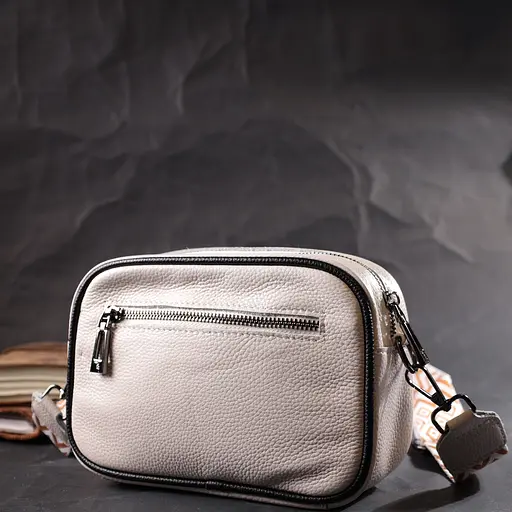 Женская сумка Vintage через плечо на одно отделение из натуральной кожи 21х14х8 см sum0029033 - фото 9