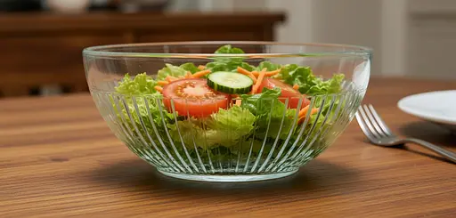 Салатник круглое стекло TrendGlass Ribs 2л 21.7 см (41369) - фото 3