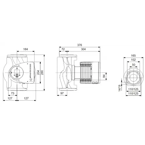 Циркуляционный насос Grundfos Magna3 50-100 F 280 (97924283) - фото 2