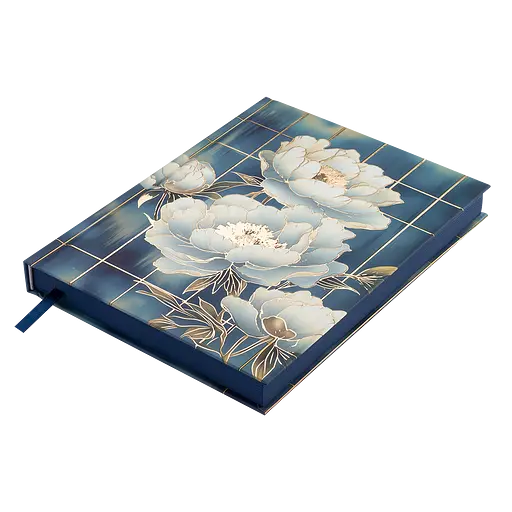 Щоденник недатований Buromax Peony поліграфічний A5 336 сторінок блакитний (BM.20170-14) - фото 4