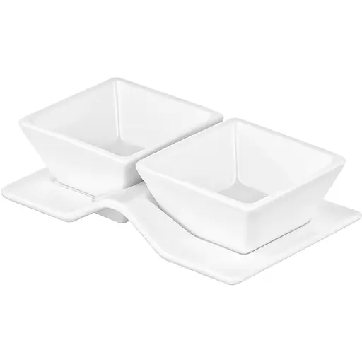 Набор для закусок Ardesto фарфор 3 предмета белый (AR3750)