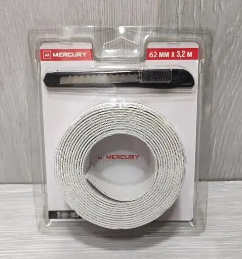 Стрічка бордюрна для ванної Mercury 62 мм х 3,2 м Білий 30412 - фото 4