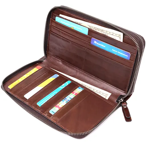 Чоловічий клатч із натуральної шкіри Vintage 12х21х3,5 см sum0027502 - фото 8