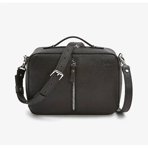 Жіноча шкіряна сумка Avenue чорна Saffiano - фото 1