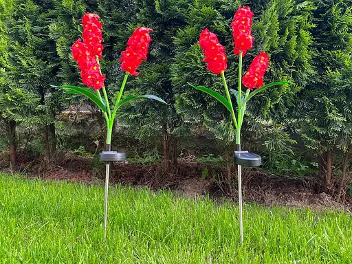 Світильники Sun Lamp садові на сонячній батареї декоративні квіти гіацинт 2 шт - фото 10