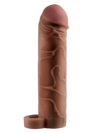 Насадка на пенис Pipedream Perfect 2" Extension with Ball Strap 19.1 см коричневый - фото 2