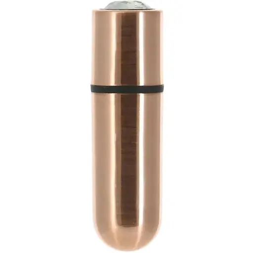 Вибропуля PowerBullet First-Class Bullet 2.5″ with Key Chain Pouch Rose Gold 9 режимов вибрации