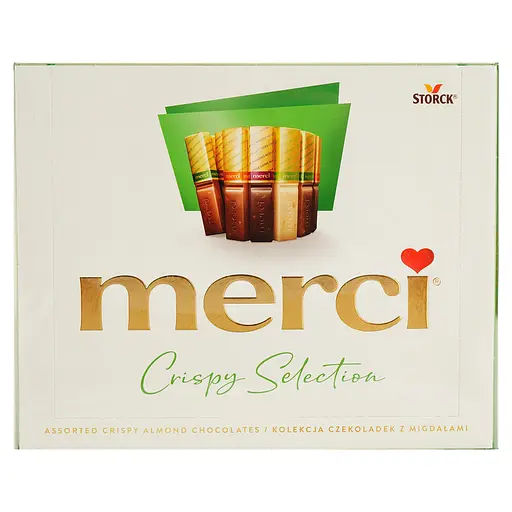 Конфеты Merci ассорти с миндалем шоколадные, 250 г (577325)