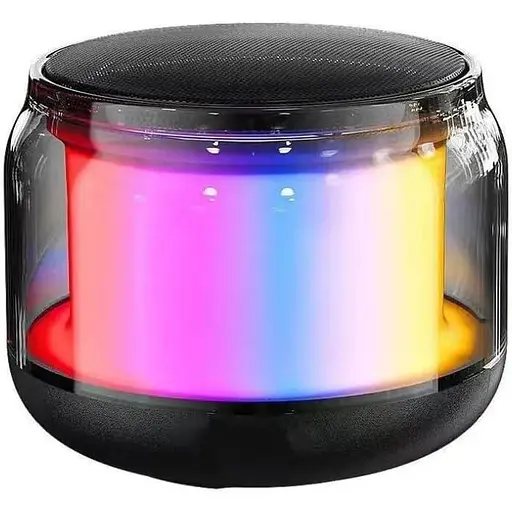 Розсувний міні-динамік Bluetooth 5.0 Світлодіодна лампа MP3 RGB Вбудований мікрофон для гучного зв'язку Слот для TF-карти